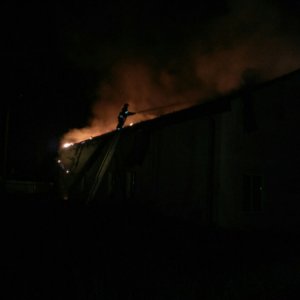 В Тульской области сгорело здание