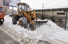 100 единиц техники убирают улицы Тулы в ночь с 30 на 31 января