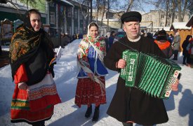 В этнодворе «Тульский Левша» прошли масленичные гуляния