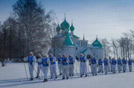 Бойцы 106 воздушно-десантной дивизии приняли участие в лыжном марафоне на Куликовом поле