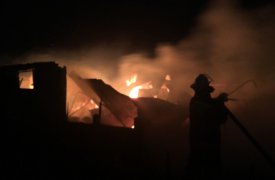 В Тульской области сгорел жилой дом