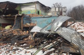 В Туле на ул. Мосина продолжается снос домов