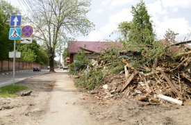 В Туле продолжается снос ветхих построек