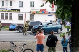 Страшная авария на перекрёстке ул. Кутузова и ул. Зорге в Туле