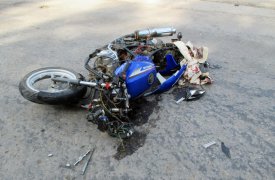 В Ясногорске 14-летний подросток чудом остался жив, влетев на мотоцикле во встречный «Хендай»