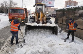 Из-за снегопада движение общественного транспорта в Туле не нарушено