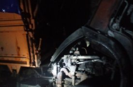 В Ясногорском районе загорелся 