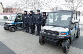 В историческом центре Тулы полицейские будут нести службу на новеньких электрокарах