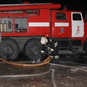 Утренний пожар в Туле: спасен один человек