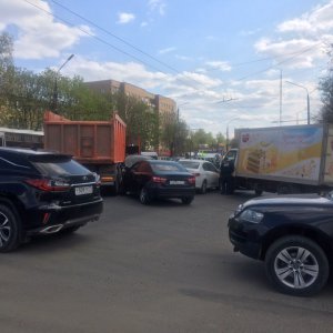 В Туле на проспекте Ленина гигантская пробка из-за ДТП