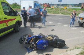 В Туле сбили мотоциклиста