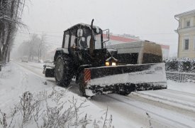 За ночь в Туле вывезли 2 200 кубометров снега