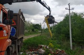 В Туле ликвидировали свалку на улице Овражной