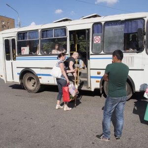 В Новомосковске автобус ПАЗ перевозил людей без лицензии