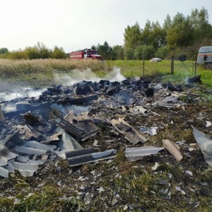 В Ясногорске при пожаре в сарае пострадал человек