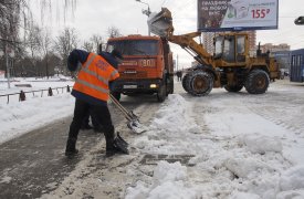 Уборка снега на улицах Тулы ведется в усиленном режиме