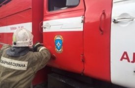 В городском округе Тулы произошел пожар, был спасен 1 человек