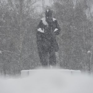 13 февраля в Туле сильный снегопад и до -18