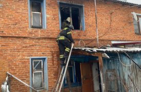 В селе под Новомосковском при пожаре погиб мужчина