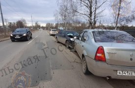 В Туле на улице Октябрьской нетрезвый водитель устроил ДТП: пострадал один человек