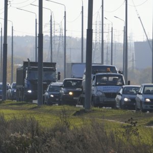 Восточный обвод и часть пролетарского района Тулы встали в огромной пробке