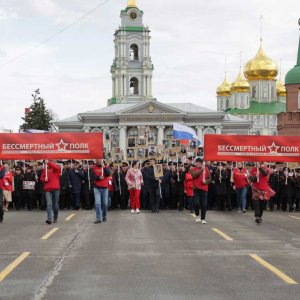 Больше 220 тысяч человек приняли участие в шествии «Бессмертного полка» в Тульской области