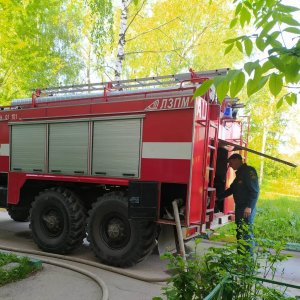 В Туле при пожаре на улице Хворостухина пострадал 44-летний мужчина