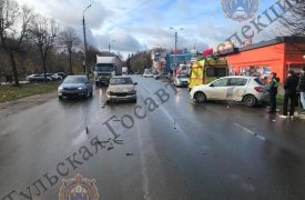 В Тульской области разворот привел к ДТП