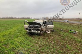 Под Тулой Lada столкнулась со Skoda