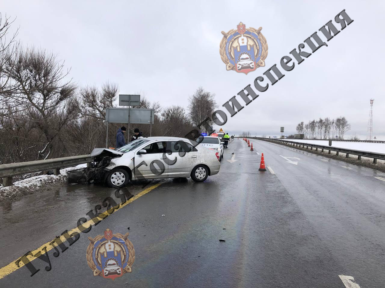 На трассе в Веневском районе Ravon врезался в отбойник: пострадал подросток  | 15.02.2023 | Тула - БезФормата