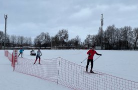 В городе Ясногорск Тульской области прошли областные соревнования по лыжному спринту