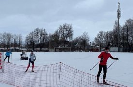 В городе Ясногорск Тульской области прошли соревнования по лыжному спринту