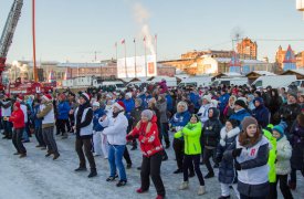 В Туле на зарядку собрались более 300 человек