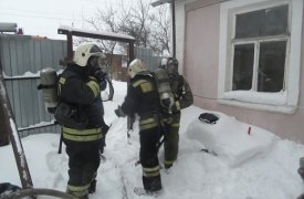 На пожаре в поселке Октябрьский пострадал человек