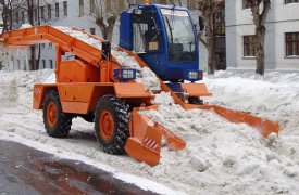 В Туле тестируют плавские снегопогрузчики