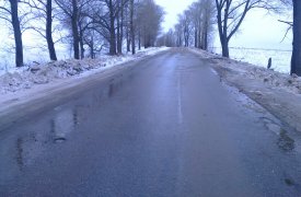 В районе Богородицка водитель перевернулся на «Ладе Калине»