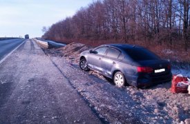 В Тульской области перевернулся «Volkswagen Jetta»