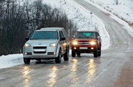 Спасатели предупреждают тульских водителей о скользких дорогах