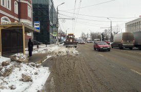 Дороги и парковки Тулы активно чистят от снега