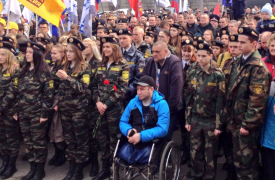 Алексей Дюмин принял участие в антитеррористическом митинге «Питер, мы с тобой»