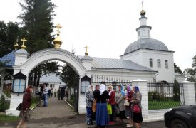 В селе Себино, на родине святой Матроны,  прошла праздничная литургия