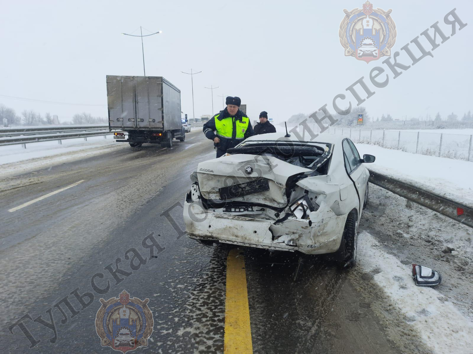 В Воловском районе Skoda врезалась в грузовик: пострадала женщина |  30.12.2022 | Происшествия | Центр71 - все новости Тулы